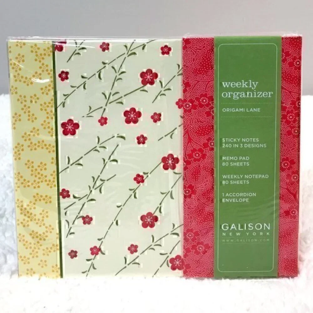 Galison Origami Lane Weekly Organizer